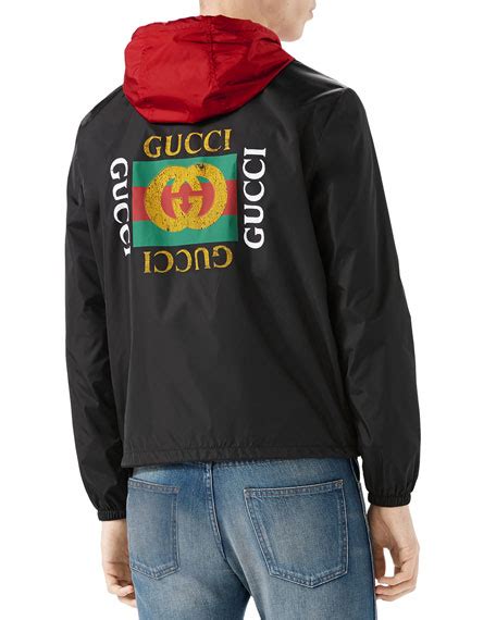 gucci brown suede jacket|gucci nylon logo jacket black.